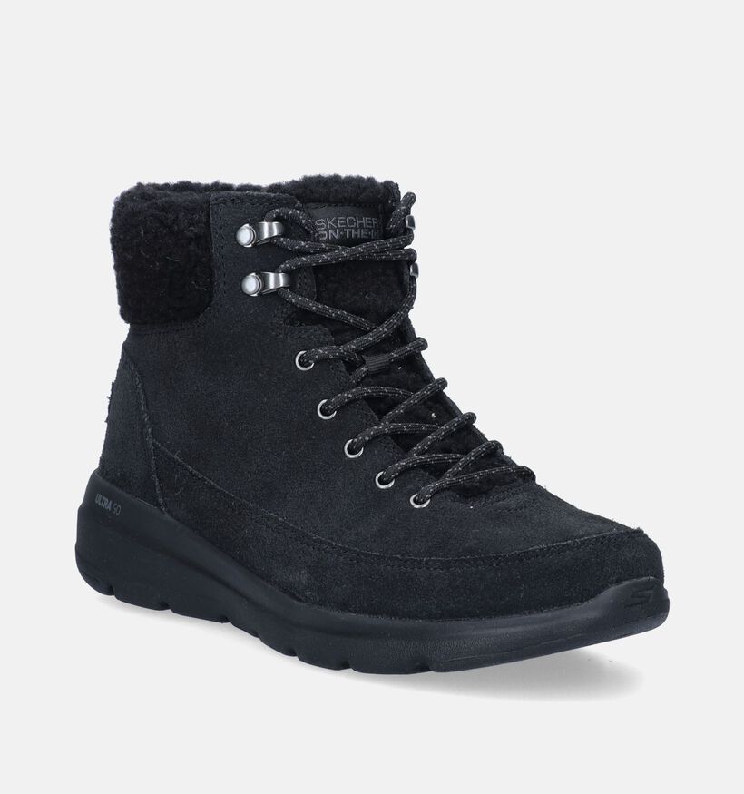 Skechers On-The-Go Glacial Ultra Zwarte Sneakers voor dames (346354)