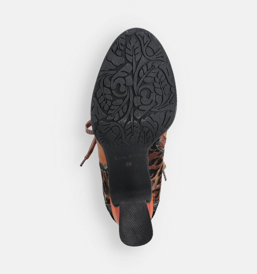 Laura Vita Boots à lacets en Camel pour femmes (364966)