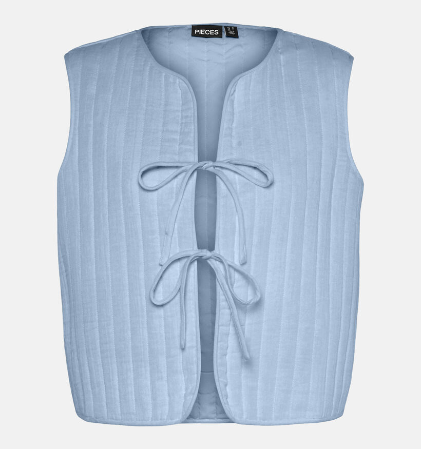 Pieces Mastina Veste courte sans manches en Bleu pour femmes (352456)