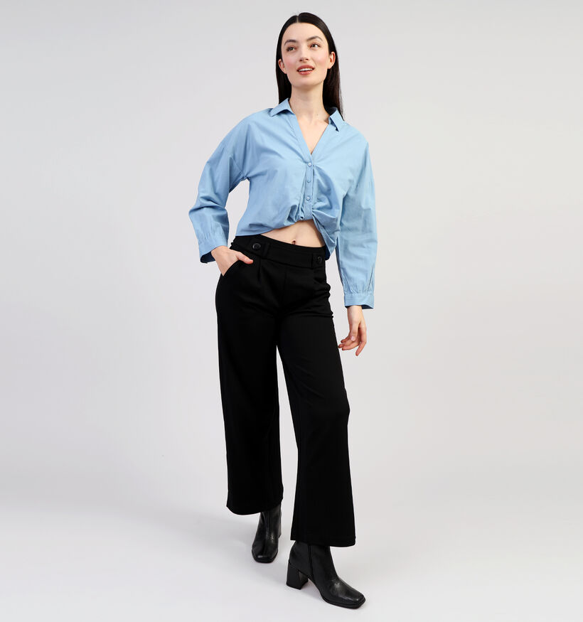 Vila Hailey Cropped Blauw Hemd voor dames (357322)