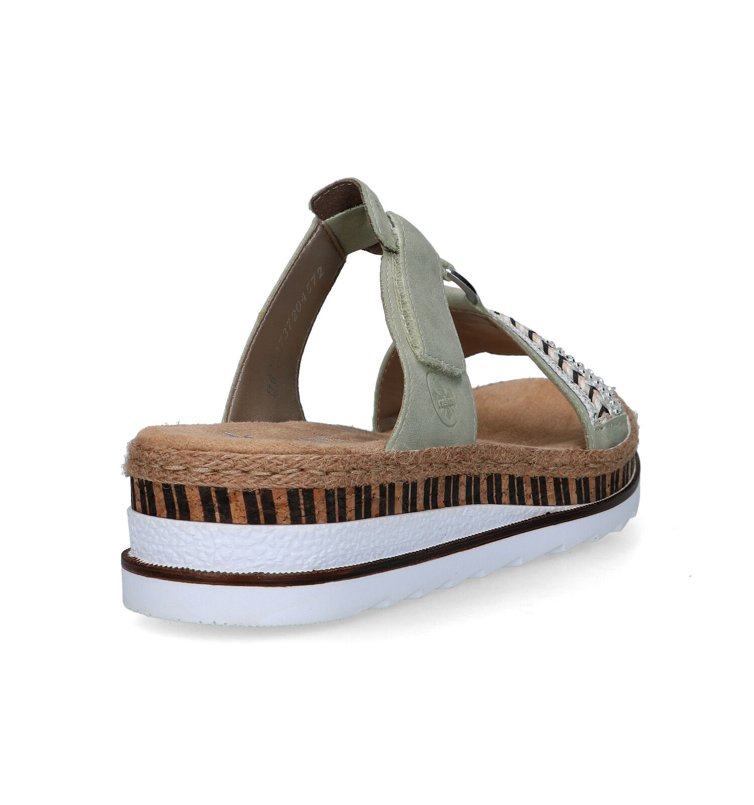 Rieker Groene Slippers Dames Slippers Online op TORFS.BE