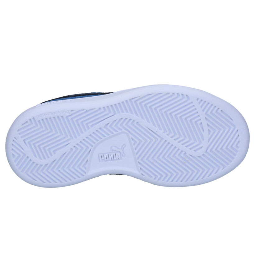 Puma Smash Baskets en Bleu en daim (293446)