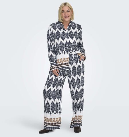 ONLY Carmakoma Broeken Blauw