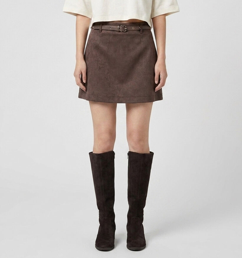 Guess Donkerbruine Mini-Rok voor dames (375879)