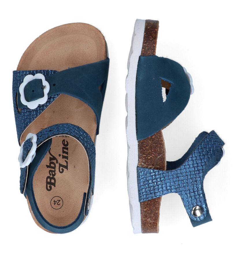 Baby Line Sandales en Bleu foncé en cuir (319448)