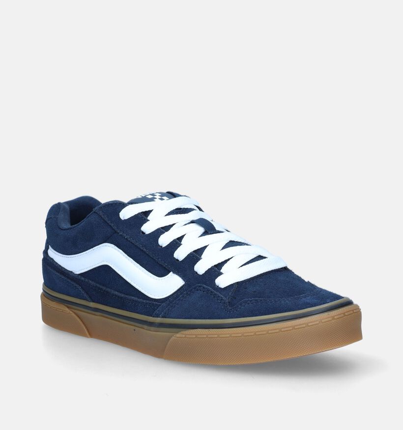 Vans Caldrone Baskets de skate en Bleu pour hommes (337011)