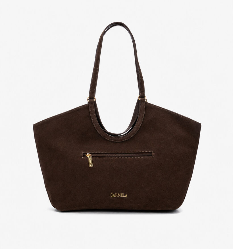 Carmela Sac &agrave; bandouli&egrave;re en Brun fonc&eacute; pour femmes (380313)