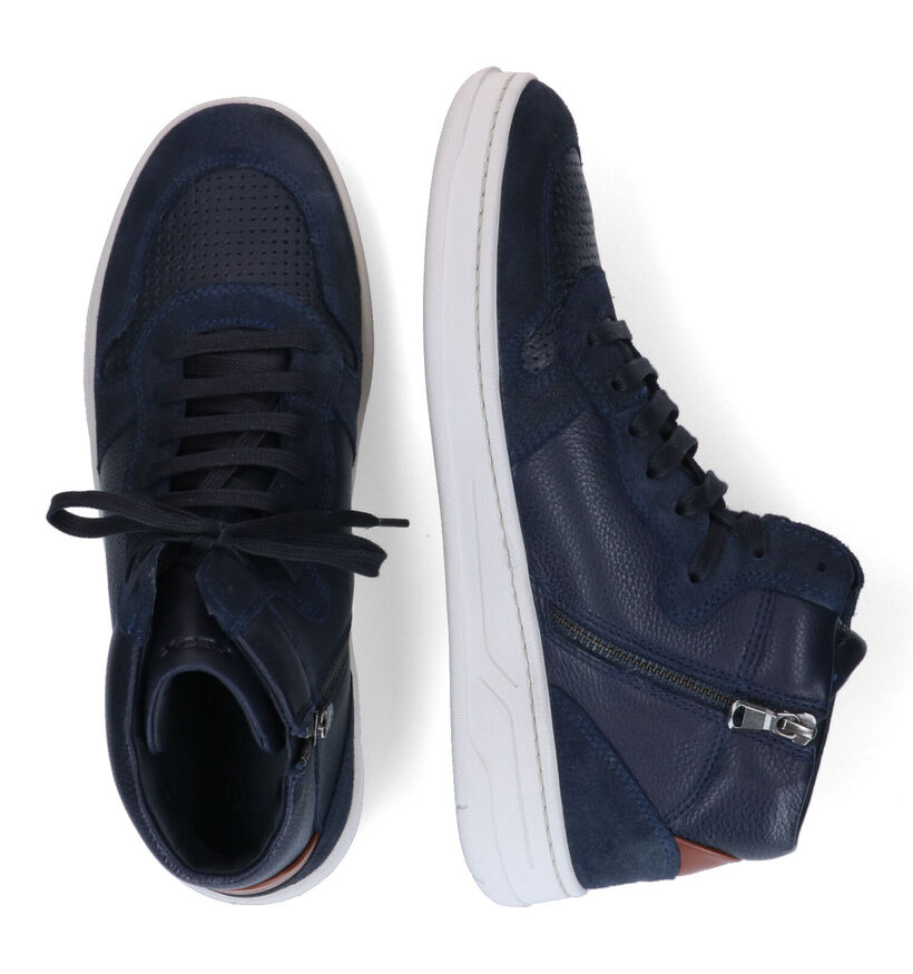 Geox Magnete Blauwe Sneakers in leer (313651)