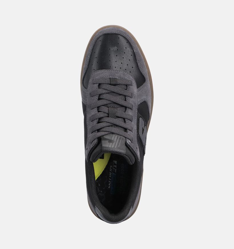 Skechers New Wave Cup Calven Baskets basses en Noir pour hommes (359762) - pour semelles orthopédiques