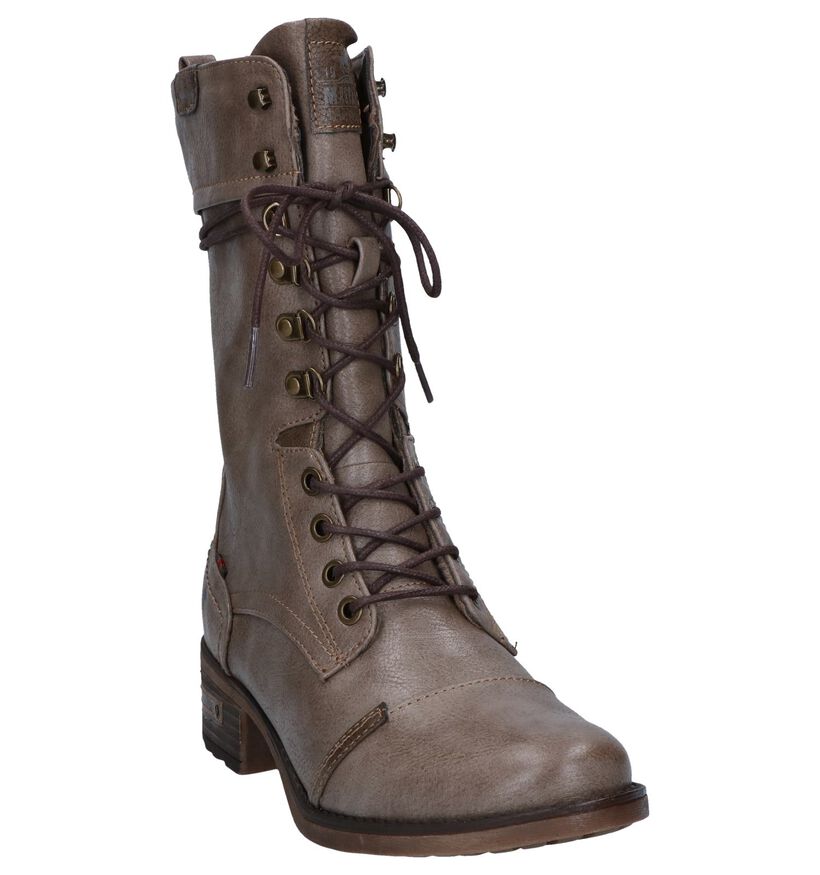 Mustang Bruine Bottines in kunstleer (294332)