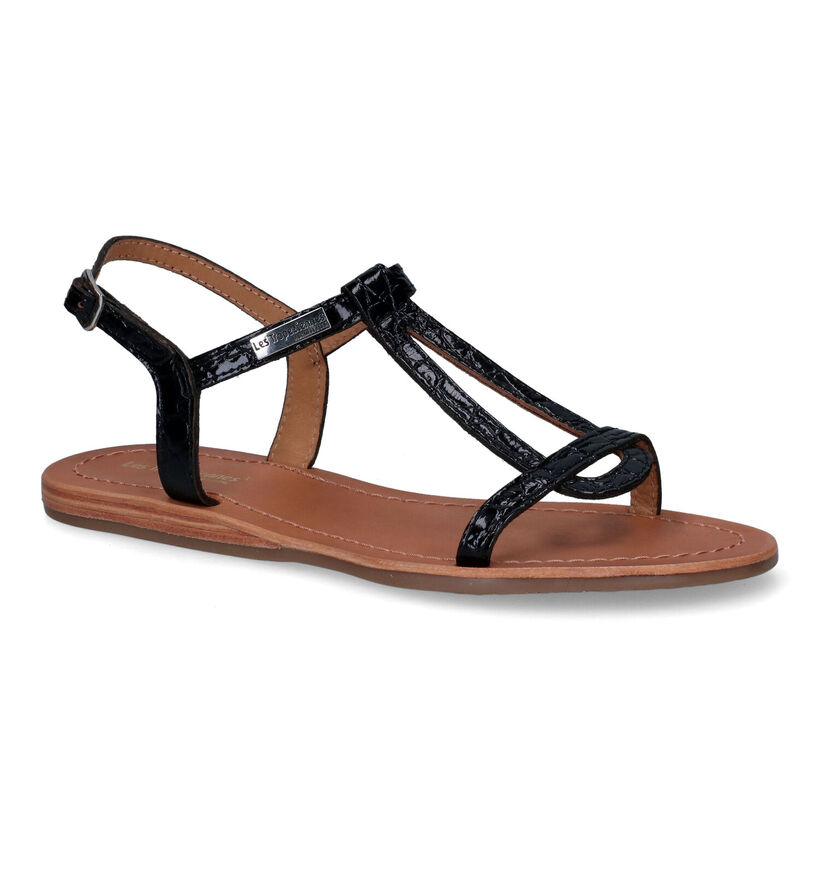 Les Tropeziennes Hacroc Zwarte Sandalen in leer (324762)