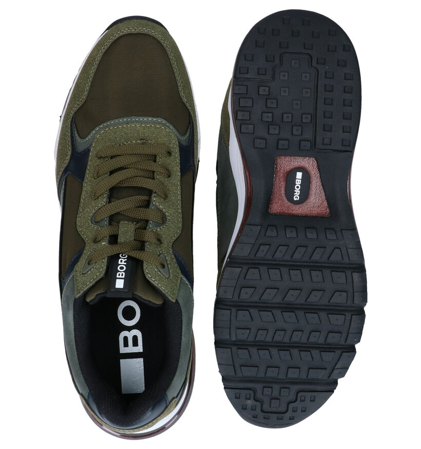 Björn Borg Chaussures à lacets en Kaki en simili cuir (292417)