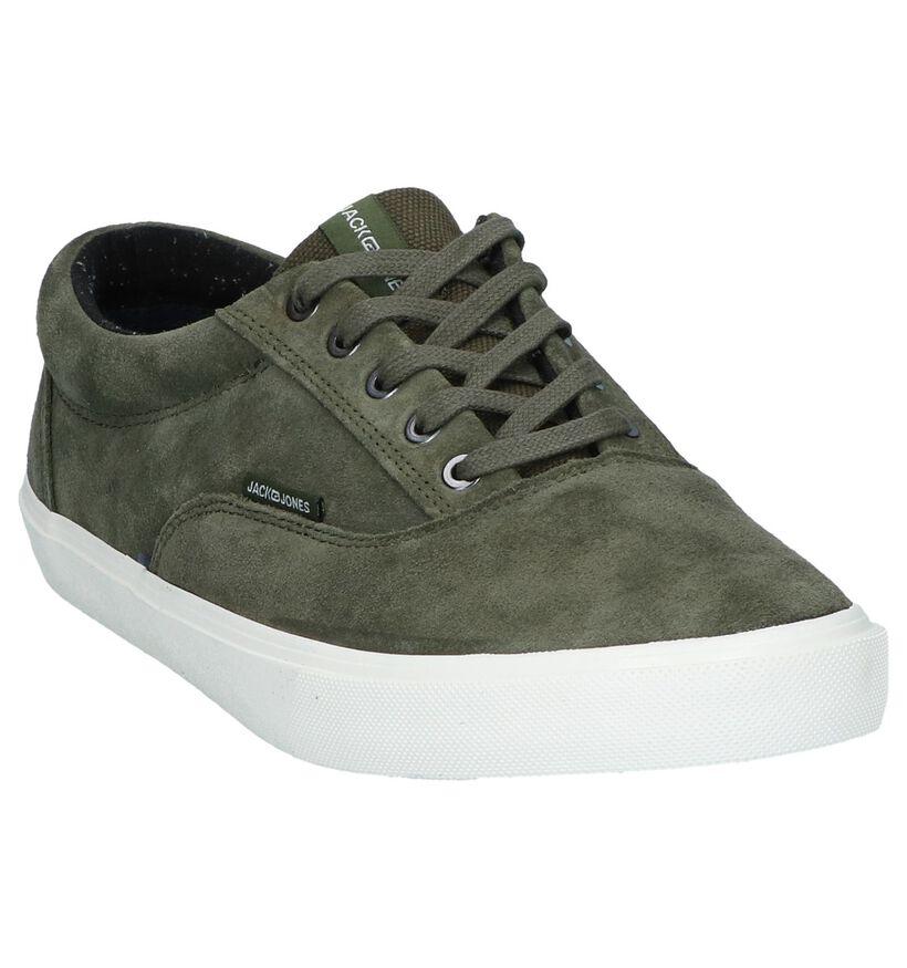 Kaki Casual Veterschoenen Jack & Jones Vision Suede in daim (240965)