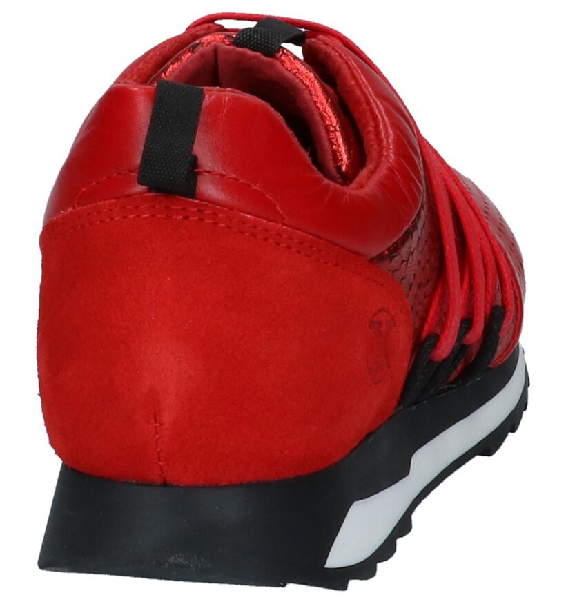 Post Xchange Carly Rode Sneakers in leer (236017)