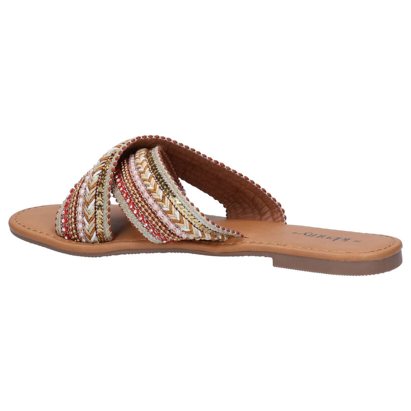 Identity Beige Slippers in stof (273453)