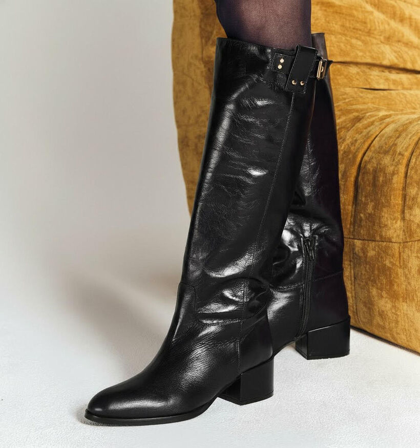 Laurent David Bottes hautes en Noir pour femmes (365068)