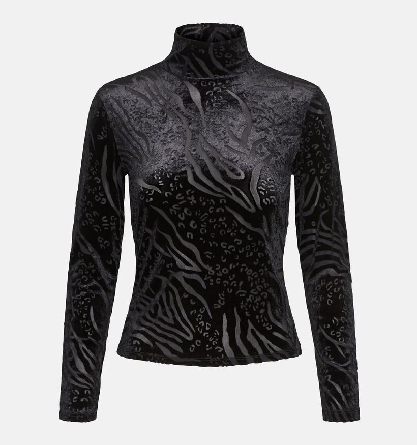 Vero Moda Sini Zwarte High neck Longsleeve voor dames (332585)