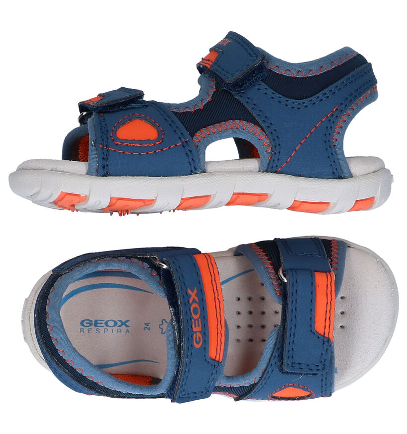 Geox Pianeta Sandales en Bleu en simili cuir (286964)