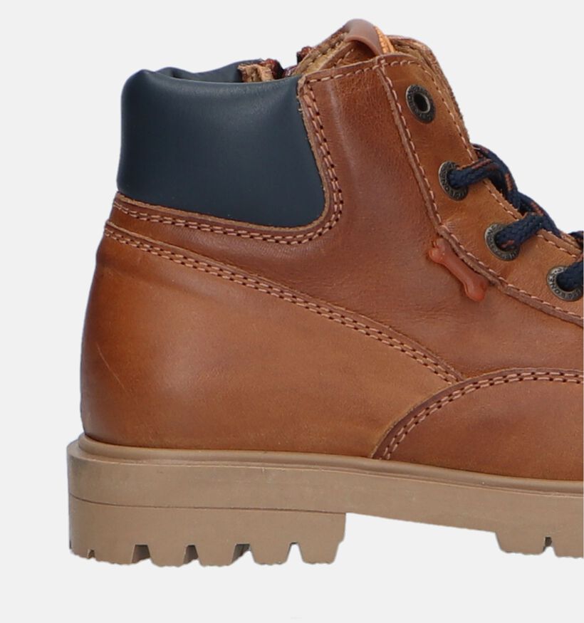 STONES and BONES Berit Bottines en Cognac pour garçons (345780) - pour semelles orthopédiques