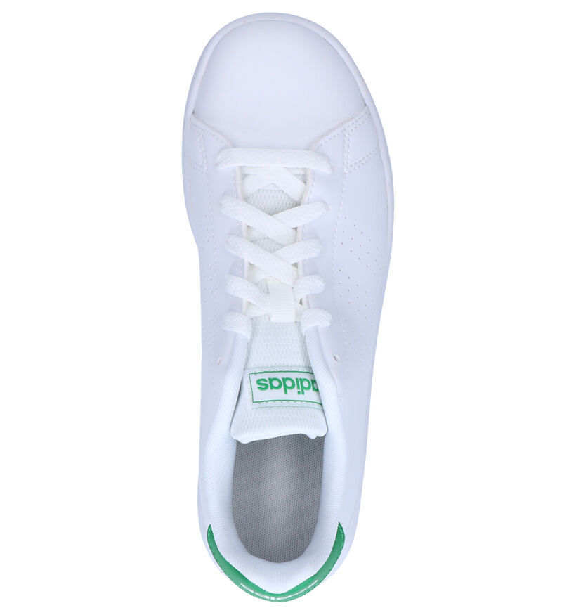 adidas Advantage K Baskets en Blanc pour filles, garçons (326882)