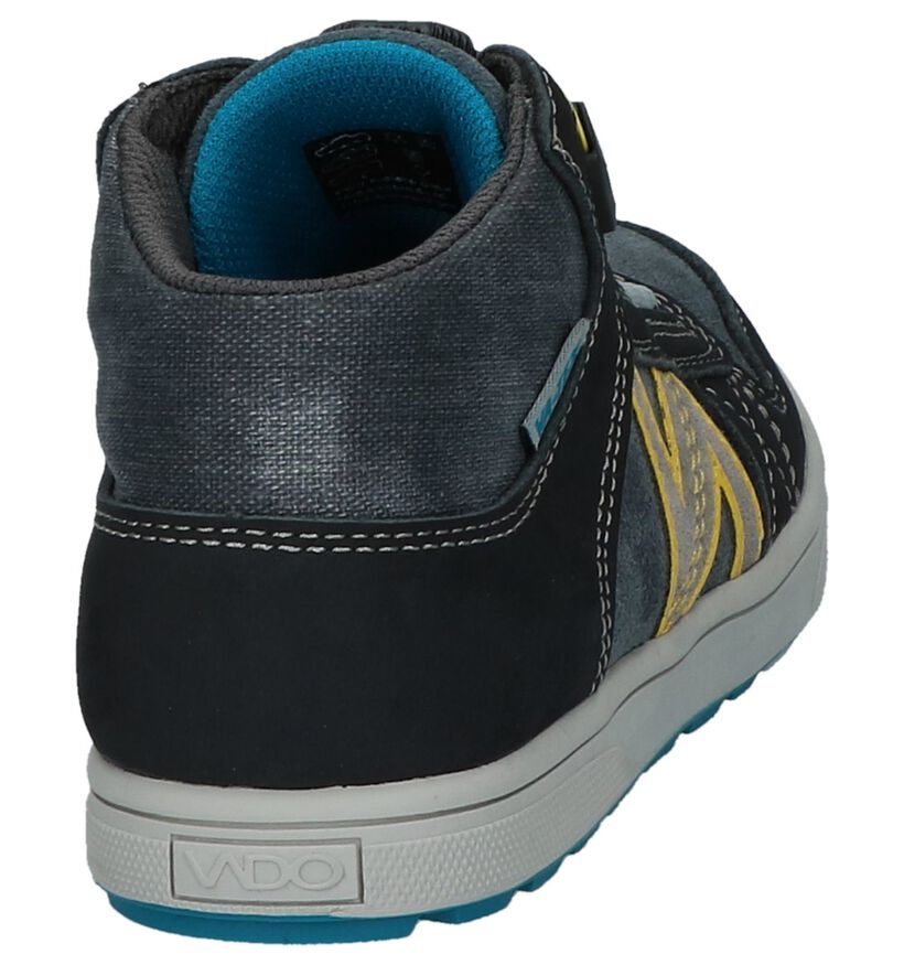 Vado Slam-Boa Donker Grijze Hoge Sneakers met Draaisluiting, , pdp