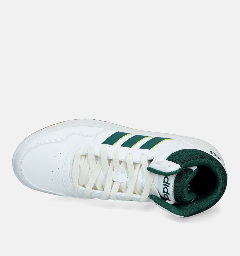 adidas Hoops 3.0 Mid Witte Hoge sneakers voor heren (329390)