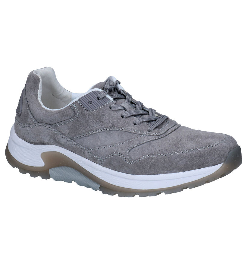 Rollingsoft Chaussures à lacets en Gris clair en nubuck (291120)