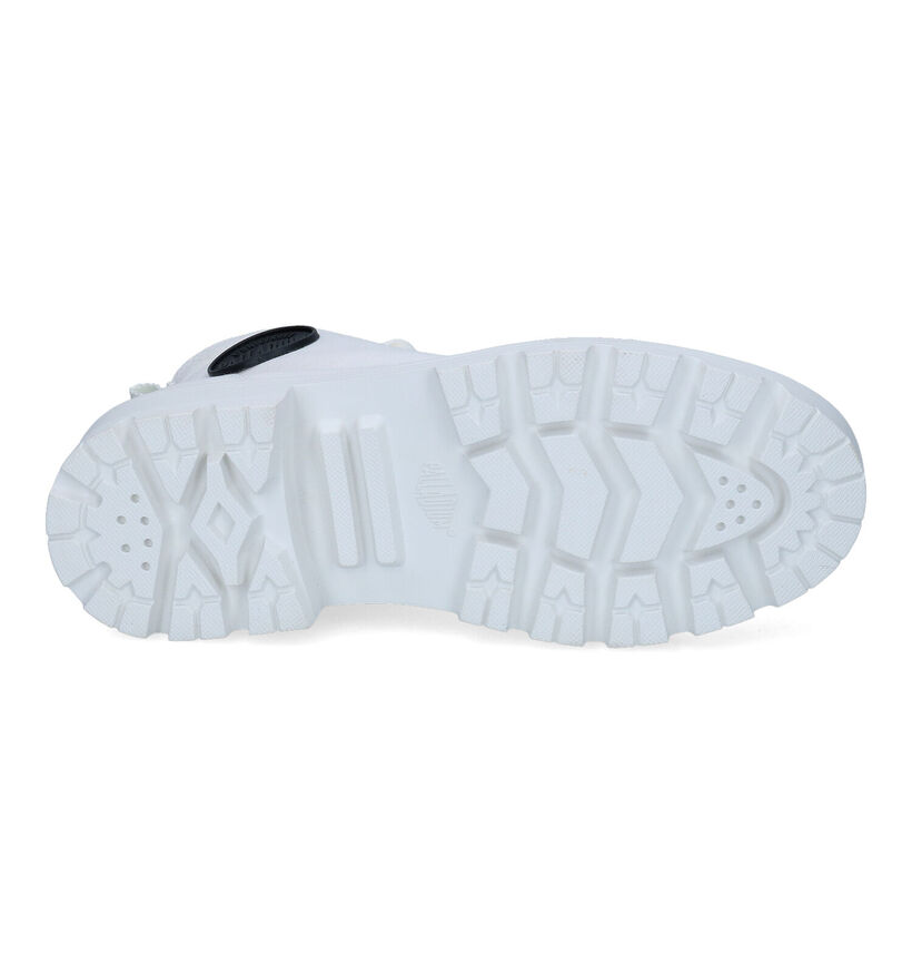 Palladium Pallabase Twill Witte Sneakers voor dames (303625) - geschikt voor steunzolen