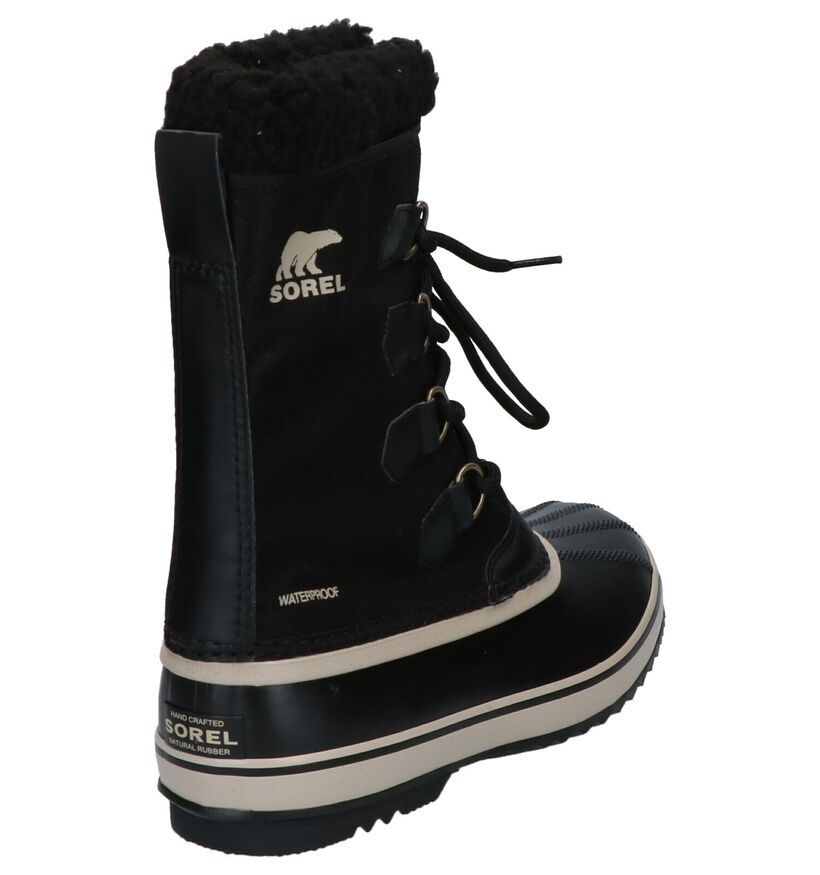 Sorel Pac Nylon Zwarte Snowboots in stof (252852)