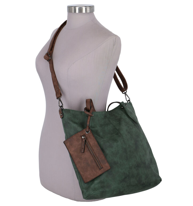 Emily & Noah Grijze Bag in Bag Shopper Tas in kunstleer (284365)