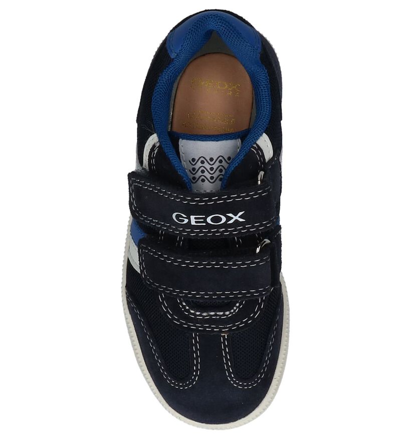 Donker Blauwe Lage Sneakers Geox in daim (210543)