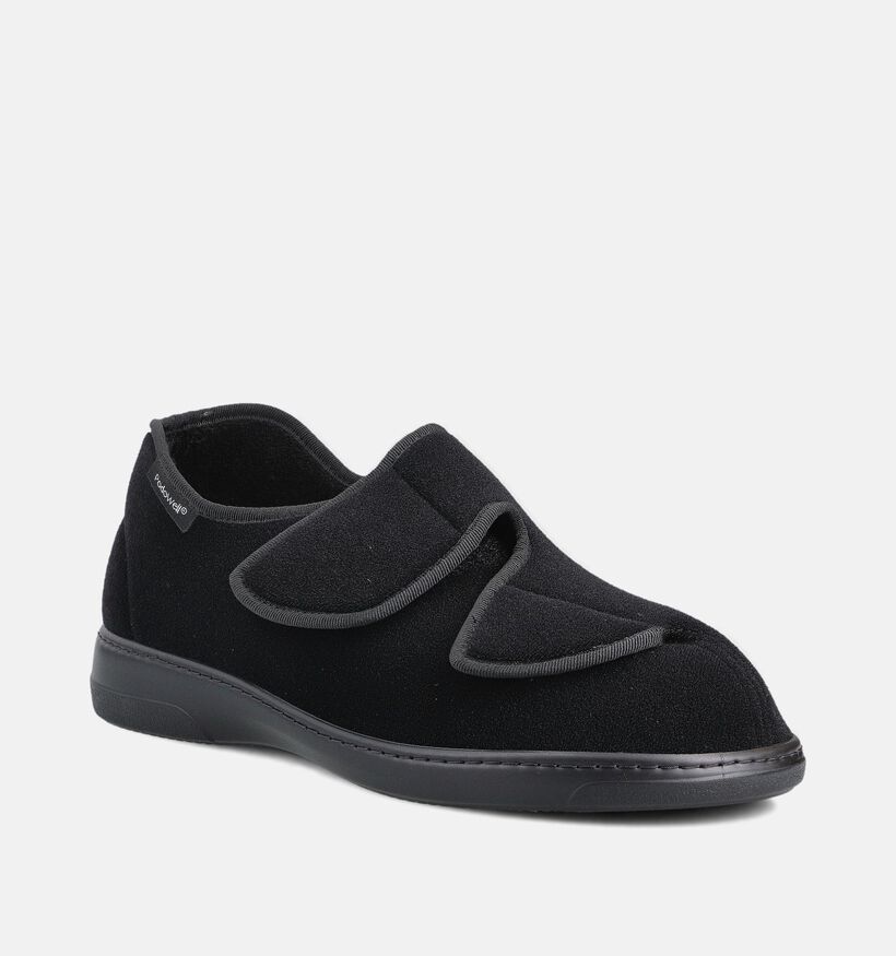 Podowell Athos Zwarte Orthopedische Pantoffels voor heren (342224) - geschikt voor steunzolen