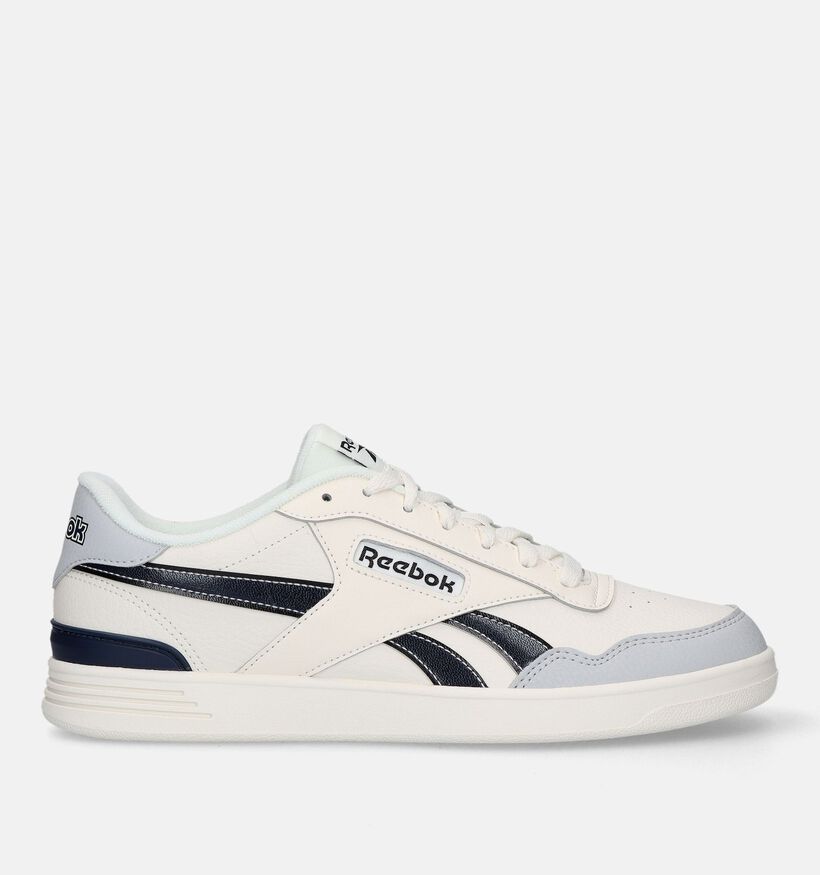 Reebok Court ADV Clip Baskets en Blanc pour hommes (335284) - pour semelles orthopédiques