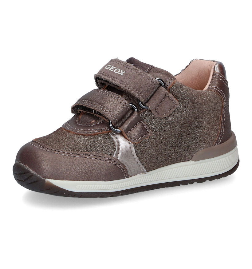 Geox Rishon Taupe Babysneakers Disney Bambi voor meisjes (313607) - geschikt voor steunzolen