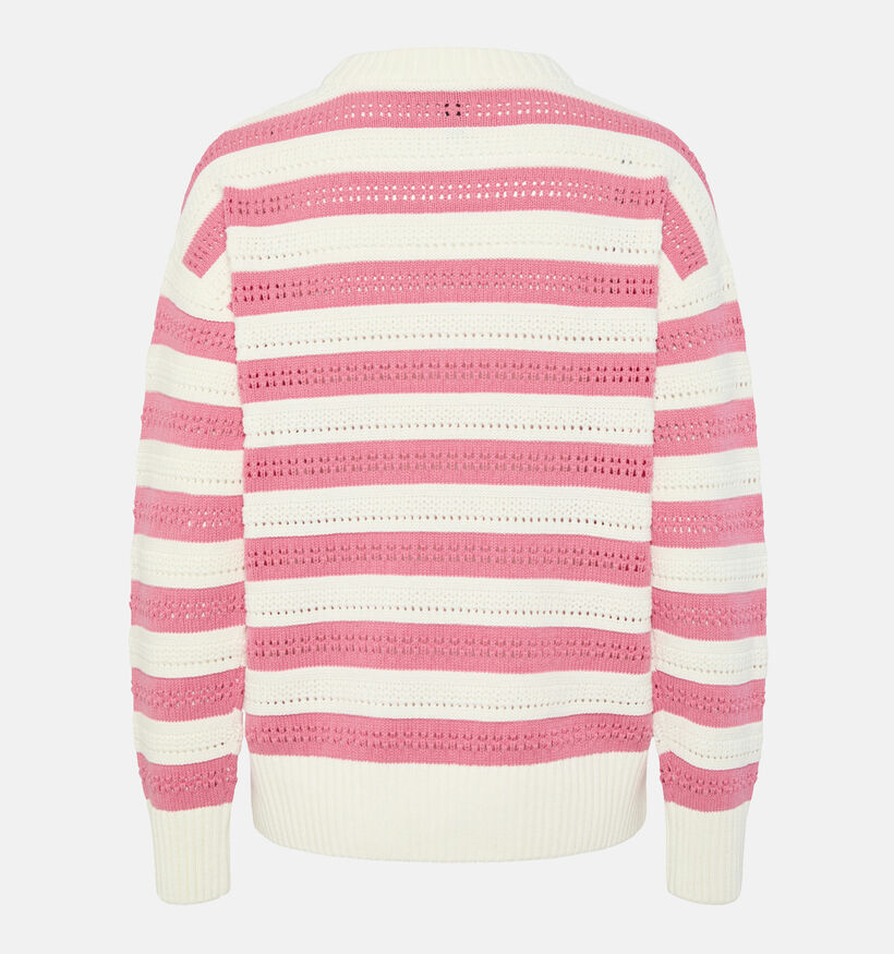 Pieces Fanni Roze Trui met strepen voor dames (351088)