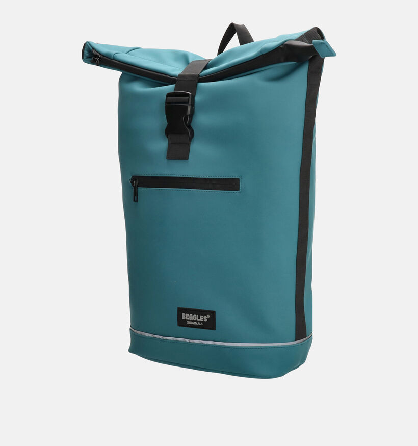 Beagles Turquoise Rolltop Rugzak voor dames, heren (377041)