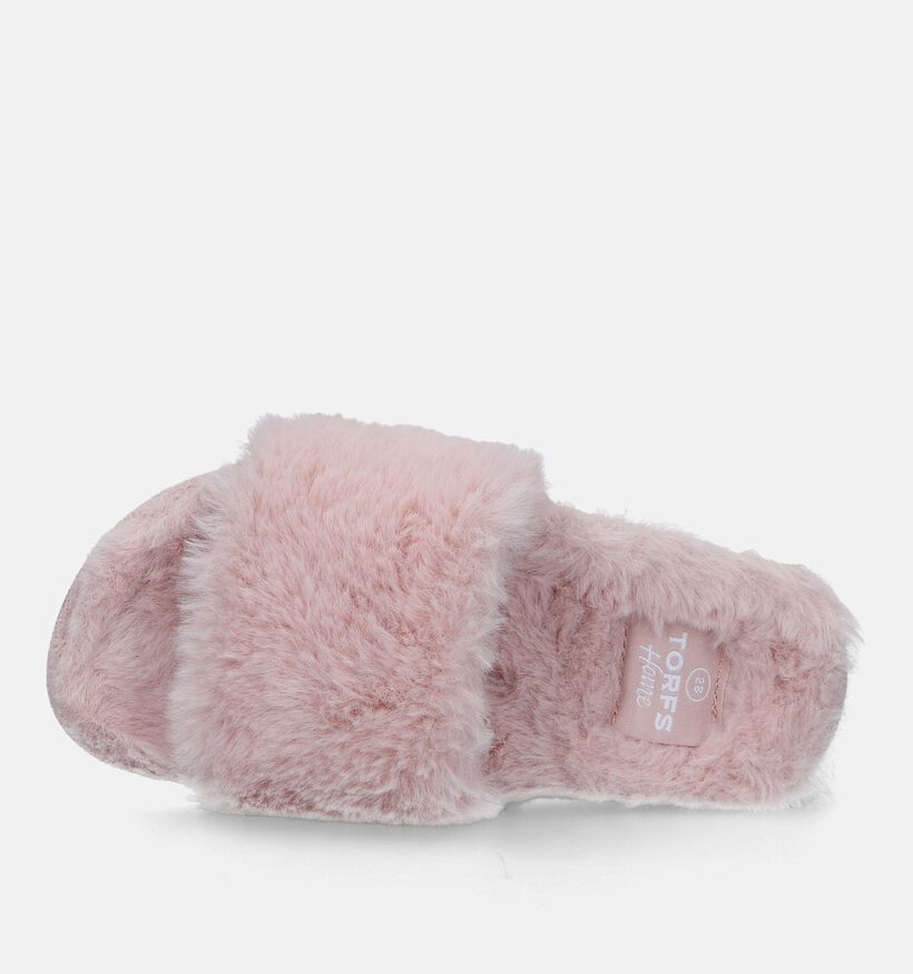 Torfs Home Pantoufles ouvertes en Rose clair pour filles (332255)