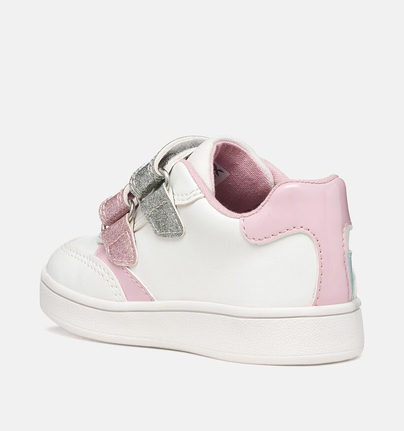 Geox Eclyper Witte Sneakers Pastel voor meisjes (368437) - geschikt voor steunzolen