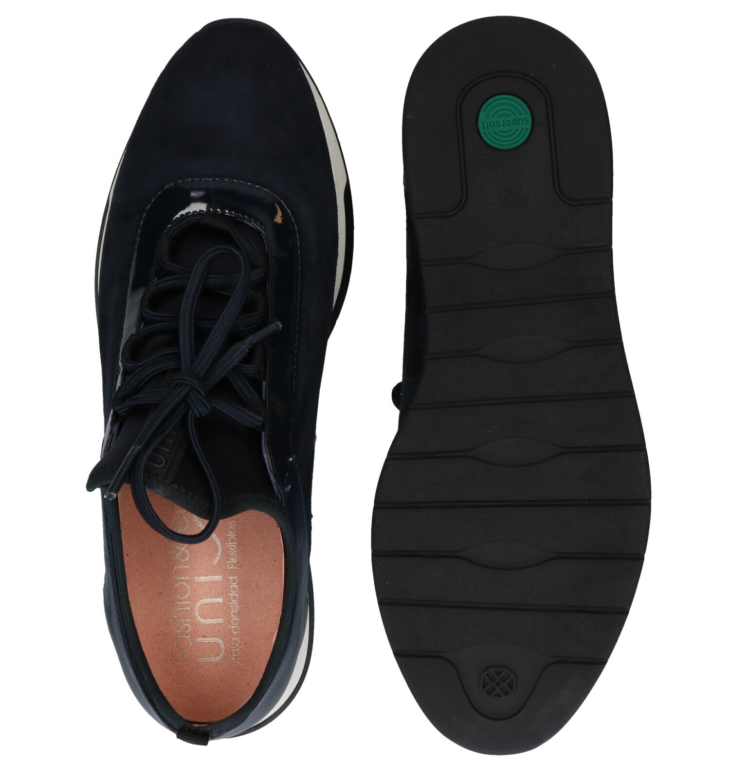 Unisa Fonts Blauwe Slip on Sneakers Dames Sneakers Lage schoenen Online op TORFS.BE