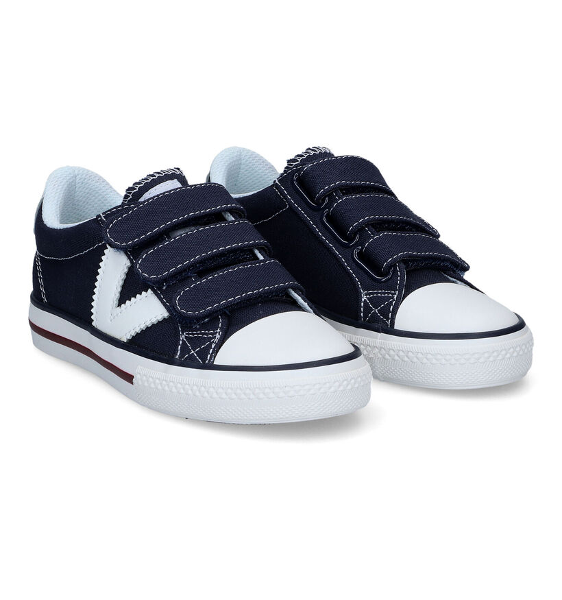 Victoria Blauwe Sneakers in stof (310265)