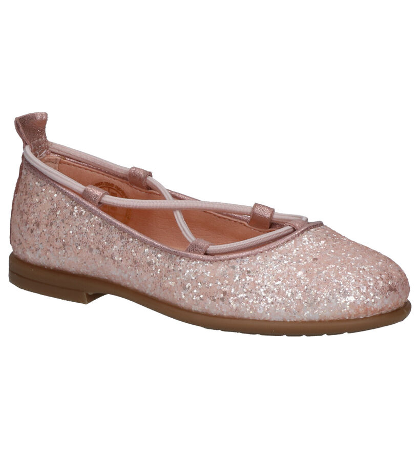 Unisa Seimy Roze Ballerina's in stof (288832)