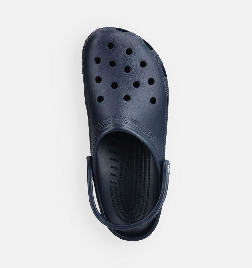 Crocs Classic Clog Claquettes en Bleu fonc&eacute; pour hommes (379710)