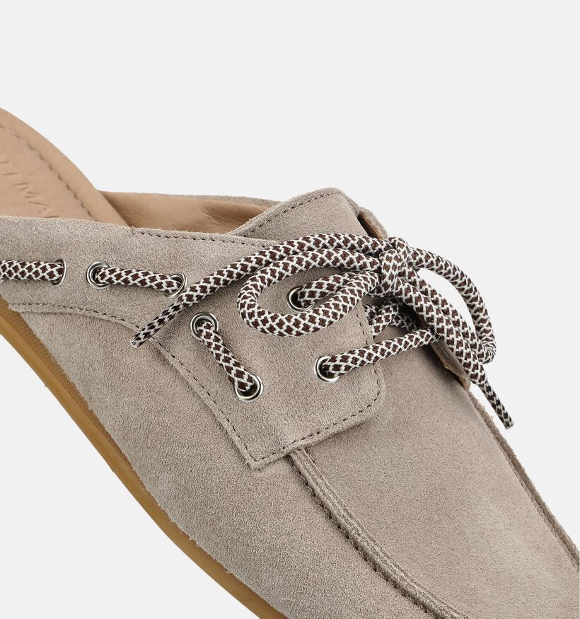 Posh by Poelman Donkerbeige Slipper voor dames (383801)