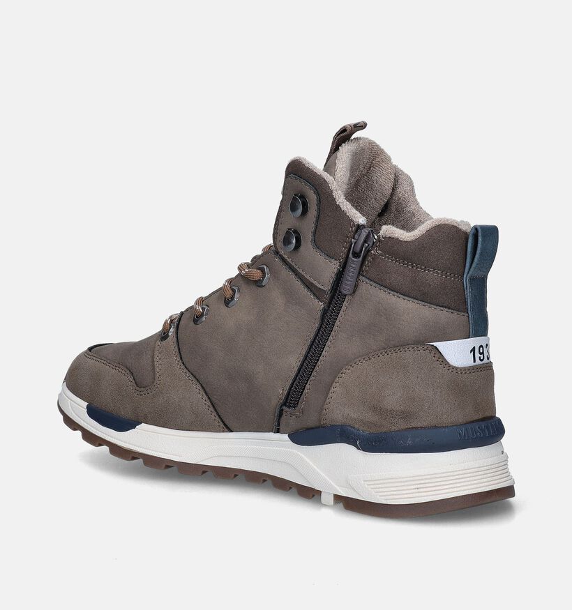 Mustang Bruine Bottines voor heren (347495) - geschikt voor steunzolen