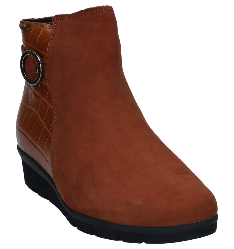 Mobils by Mephisto Cognac Enkellaarzen in nubuck (280911)