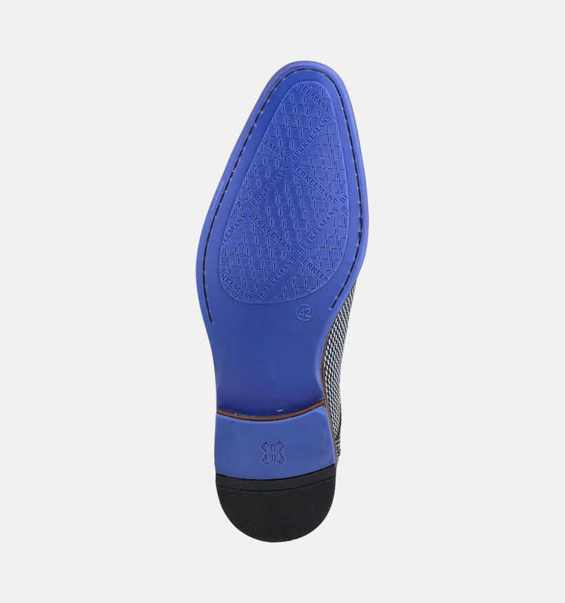 Berkelmans Oulton Zwarte Geklede Veterschoenen voor heren (379055) - geschikt voor steunzolen