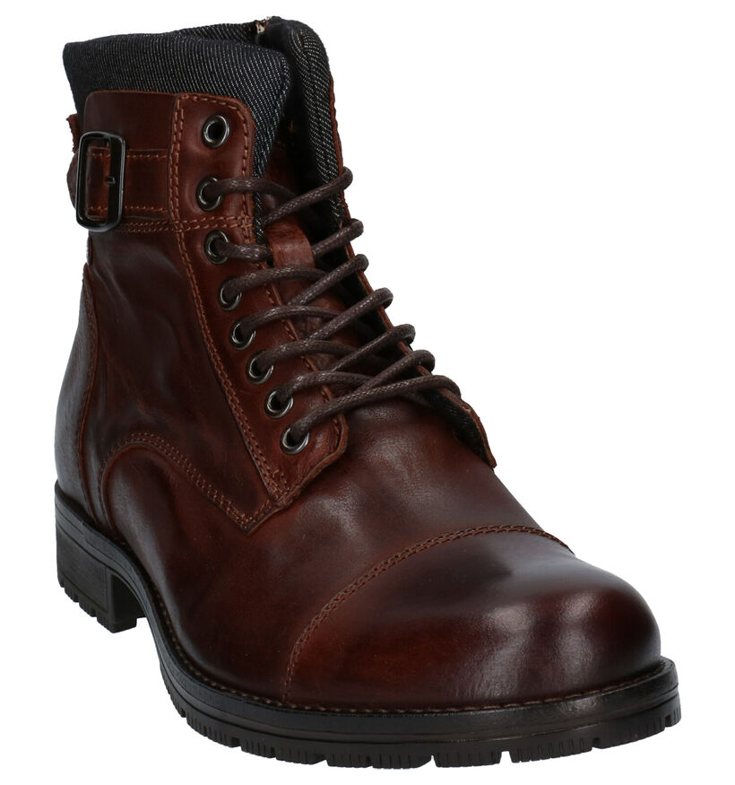 Jack & Jones Bottines en Marron en cuir (256275)