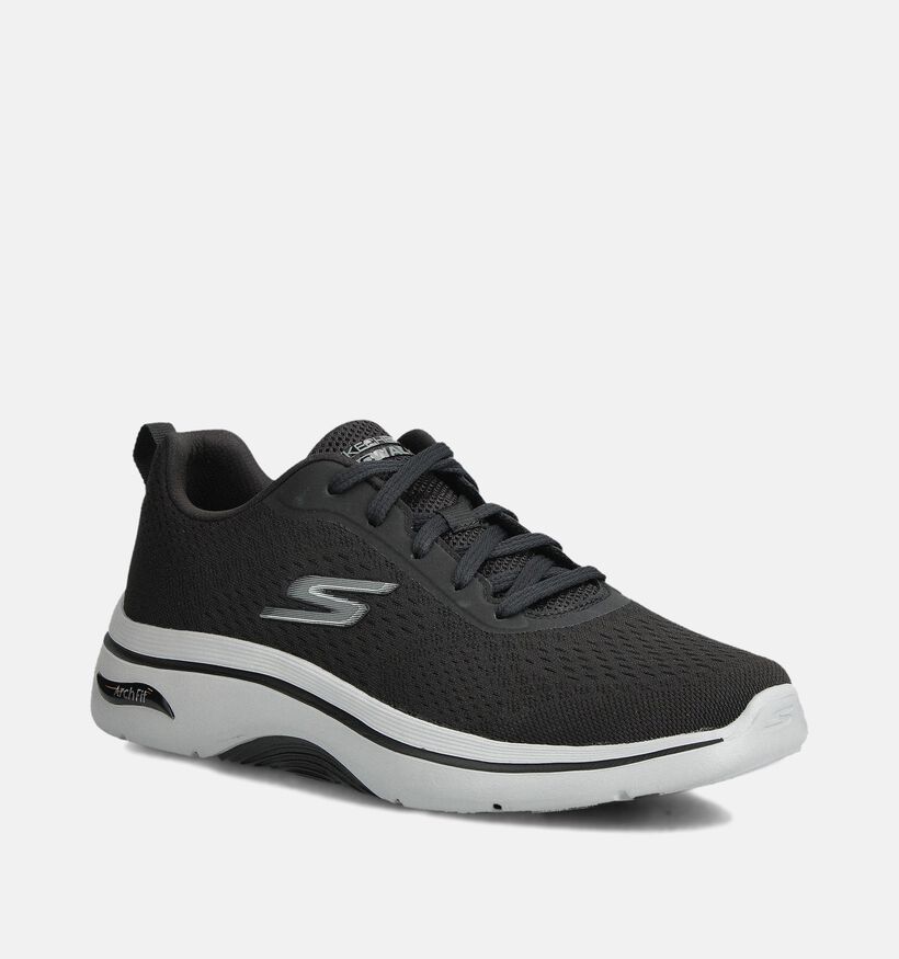 Skechers Go Walk Arch Fit Zwarte Sneakers voor heren (360866) - geschikt voor steunzolen