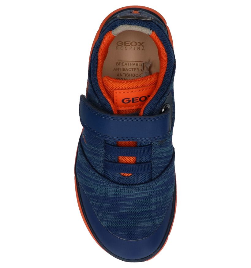 Donkerblauwe Lage Sportieve Sneakers Geox in stof (210535)