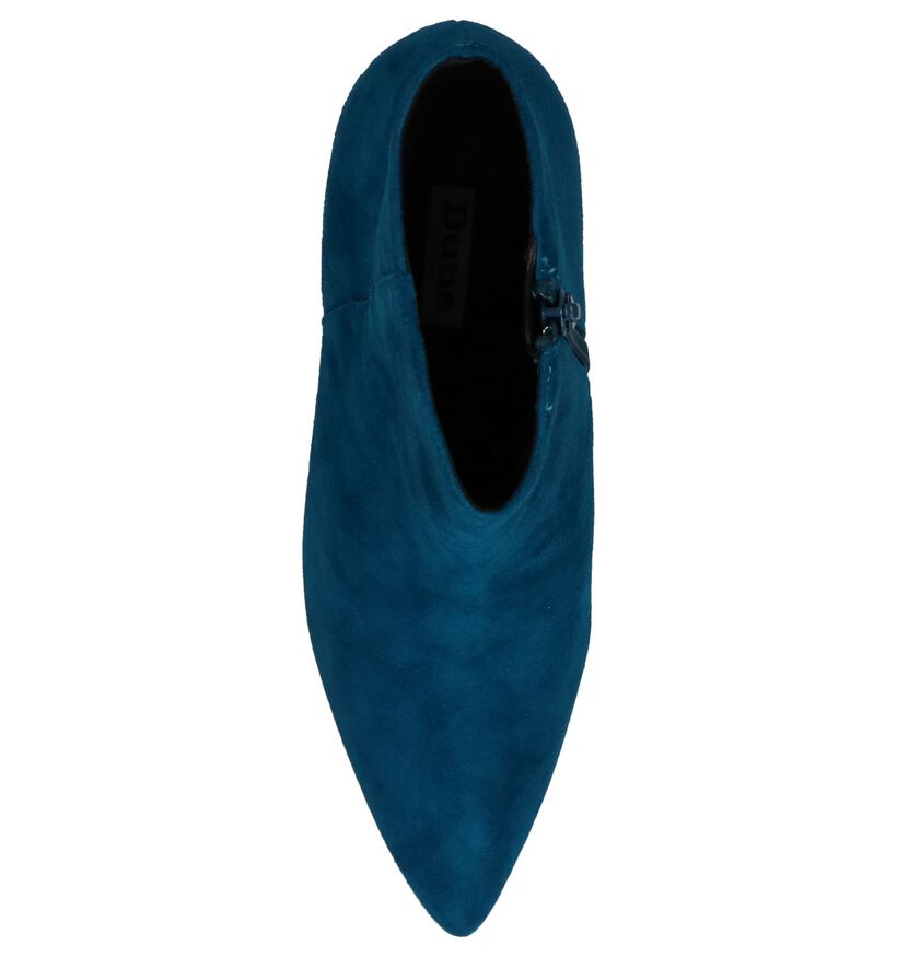 Dune Osha Turquoise Enkellaarzen in daim (223102)
